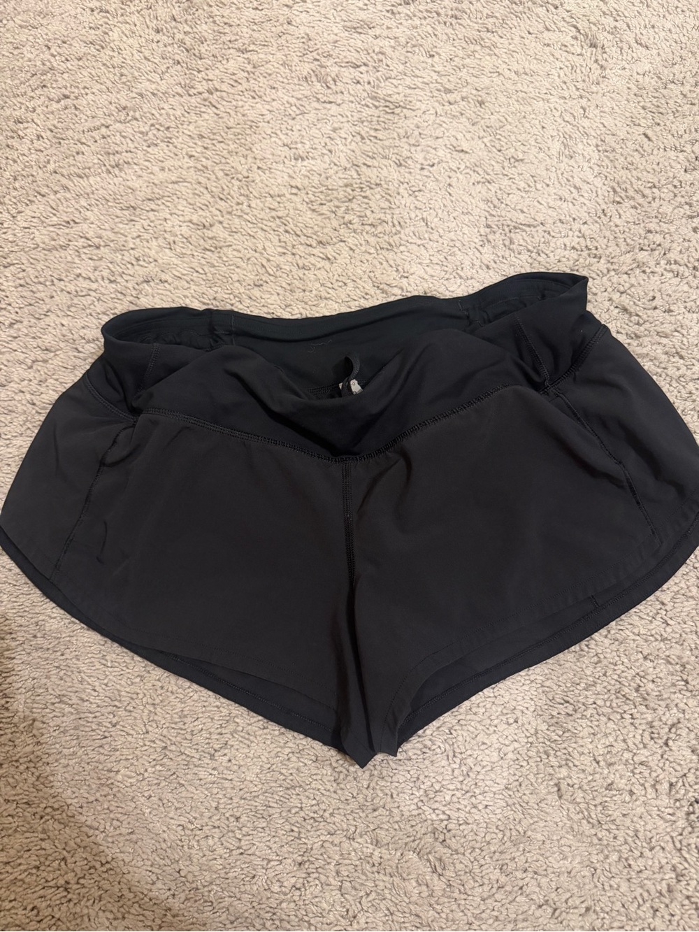 lululemon athletica Black Athletic Running Shorts